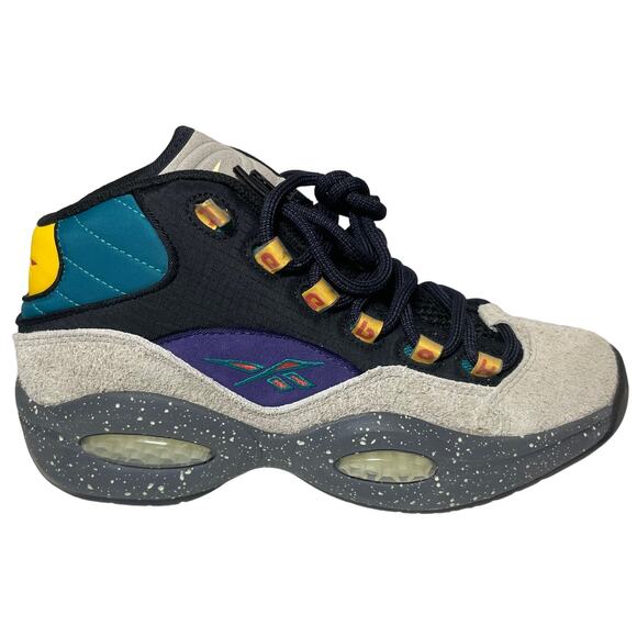 Nice Kicks x Reebok Question FW1784 - Men's Size 8 - Stucco/Black/Seaport Teal - Picture 3 of 7